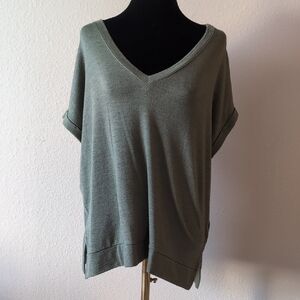 Banana Republic Sage V-Neck Short Sleeve Top
